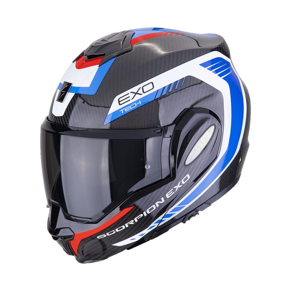 CASCO SCORPION EXO-TECH EVO CARBON COSY NEGRO-AZUL-ROJO Imagen principal del producto