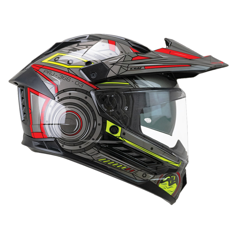 Casco CGM  Advanture 366T Neg Gris Rojo Imagen secundaria del producto