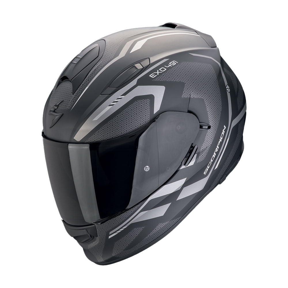 CASCO SCORPION EXO-491 KRIPTA NEGRO MATT/ GRIS Imagen principal del producto
