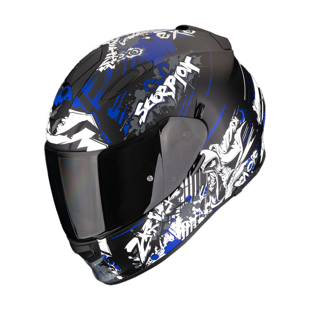 CASCO SCORPION EXO-491 SPECTOR NEGRO / AZUL Imagen principal del producto