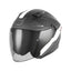 Casco Jet NOX N130 Ekto, Negro Mate/Blanco