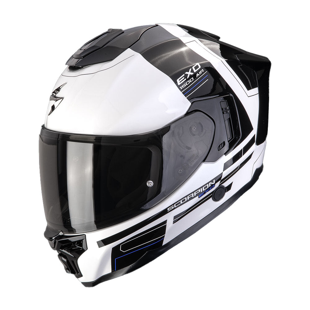 CASCO SCORPION EXO-1500 AIR DUAL BLANCO / NEGRO / AZUL Imagen principal del producto