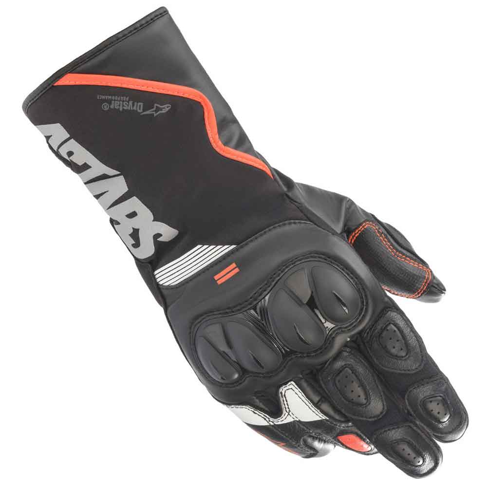 Guantes Alpinestars SP-365 Drystar Negros / Rojos Fluorescentes / Blancos