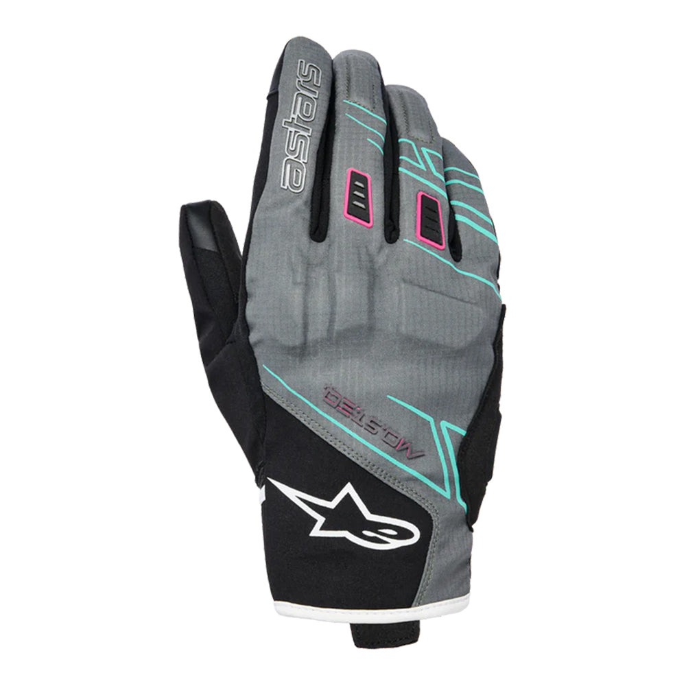 Guantes Stella Moblast Impermeables Fur Gray Black Pink Fluo Imagen principal del producto