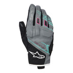 Guantes Stella Moblast Impermeables Fur Gray Black Pink Fluo