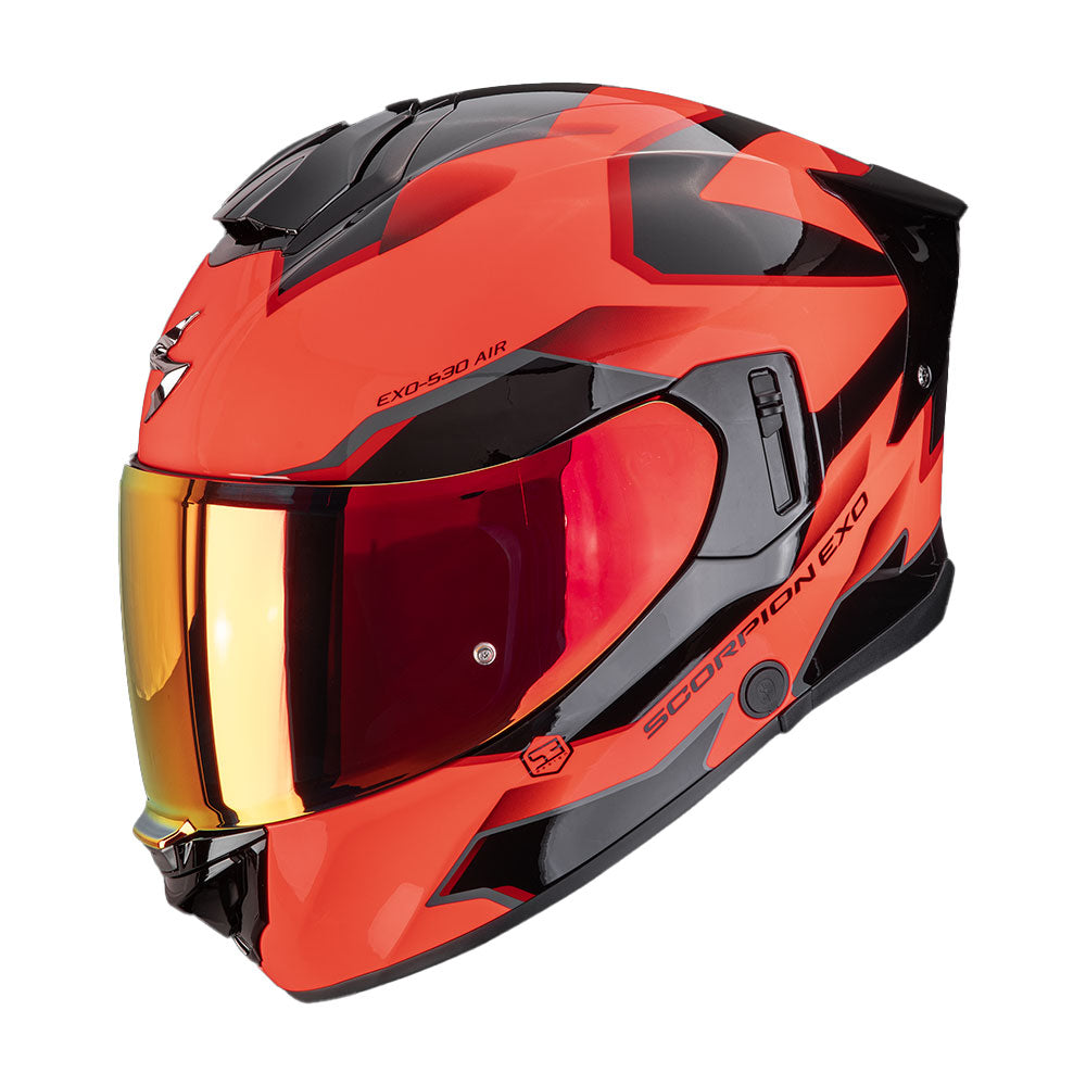 CASCO SCORPION EXO-530 AIR CLIP ROJO / NEGRO
