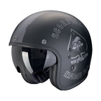 CASCO SCORPION BELFAST EVO SPADE NEGRO MATE-PLATA