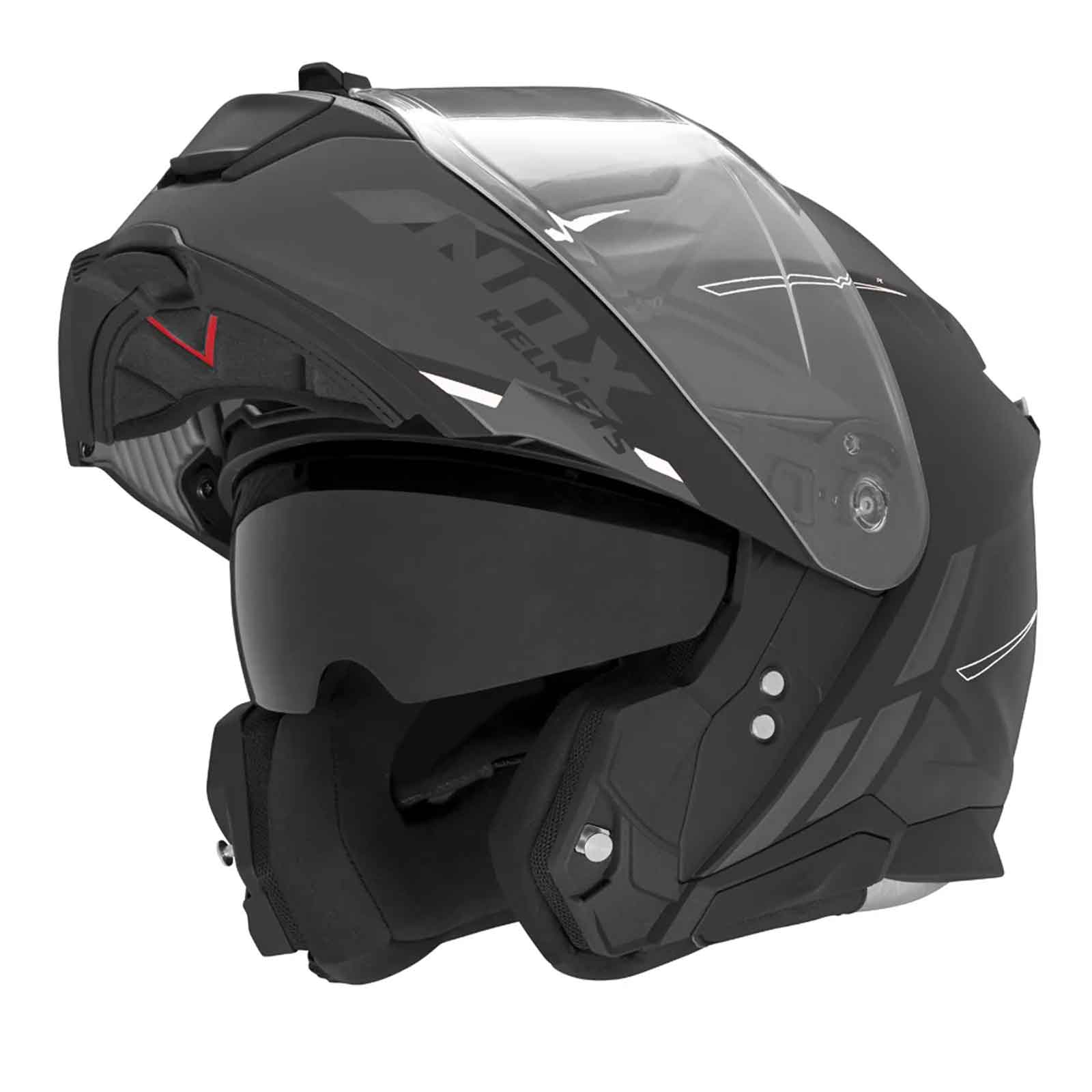 Casco Modular NOX N967 Conquer  Neg / Blanc Imagen secundaria del producto