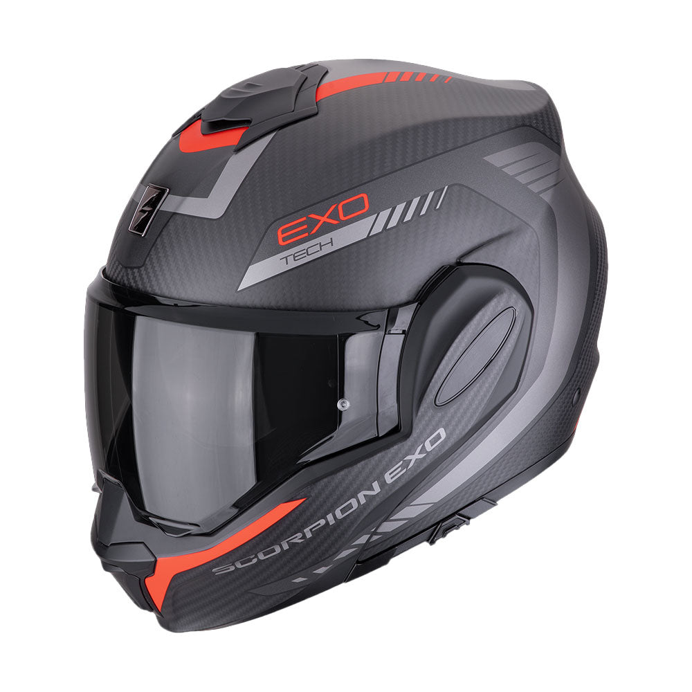 CASCO SCORPION EXO-TECH EVO CARBON COSY NEGRO MATE-ROJO Imagen principal del producto