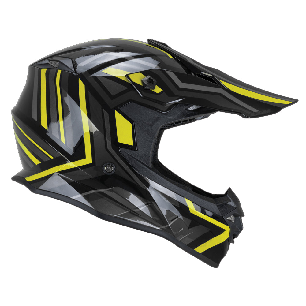 Casco CGM 367G Motocross Negro Flou
