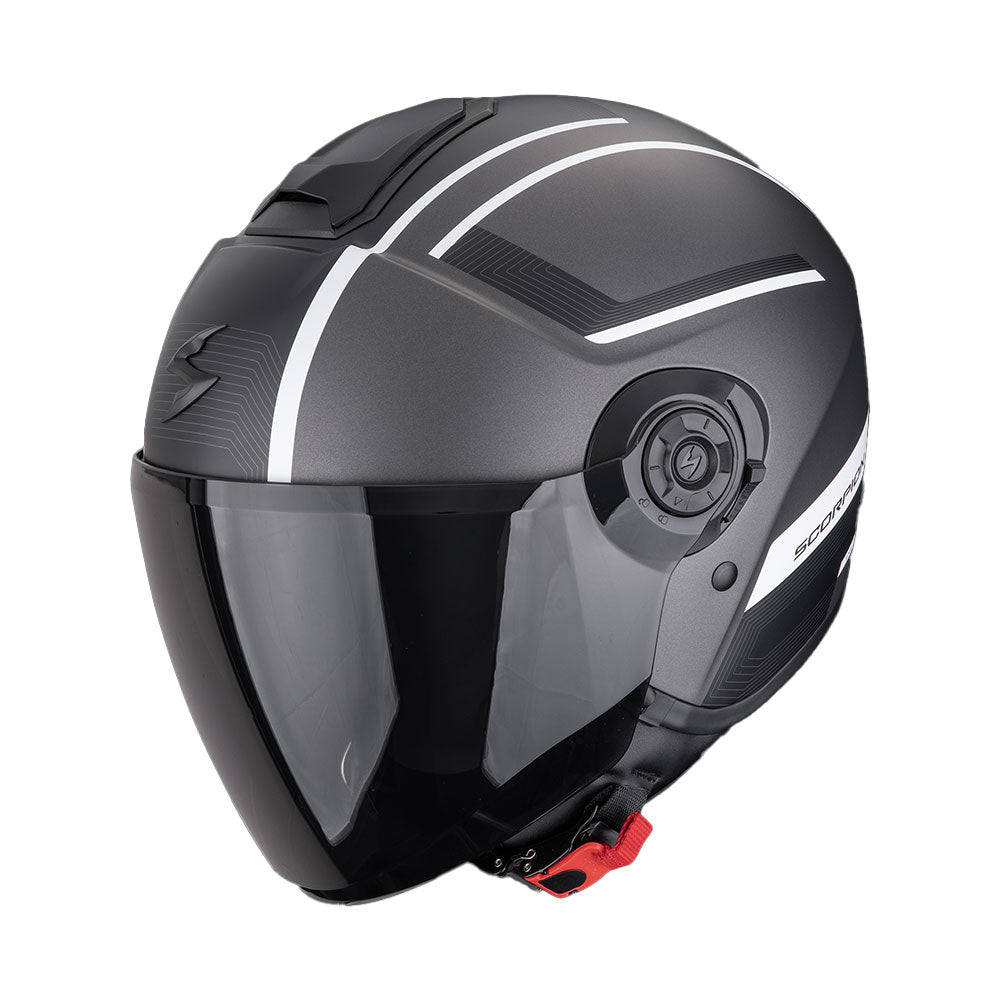 CASCO SCORPION EXO-CITY II COSMOS PLATA MATE-BLANCO Imagen principal del producto