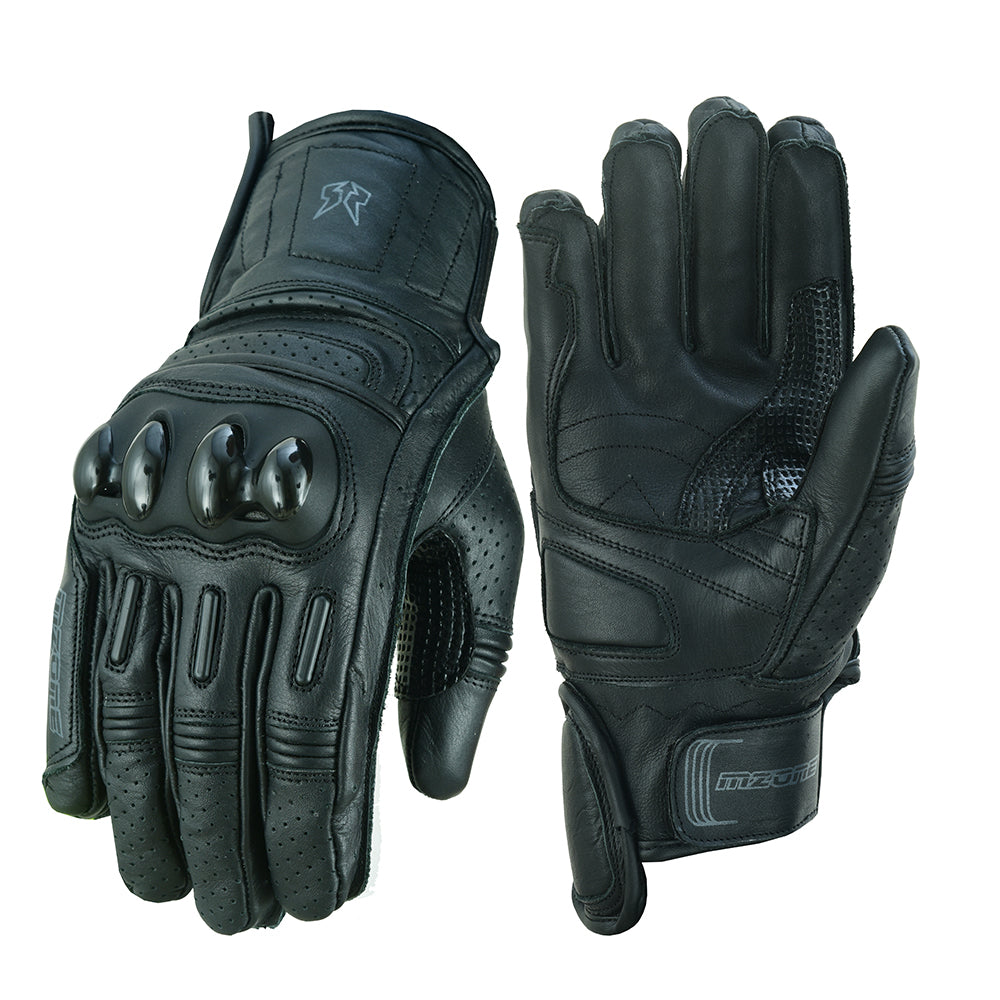 Guantes de Moto Mzone Rex Deportivos – Negro