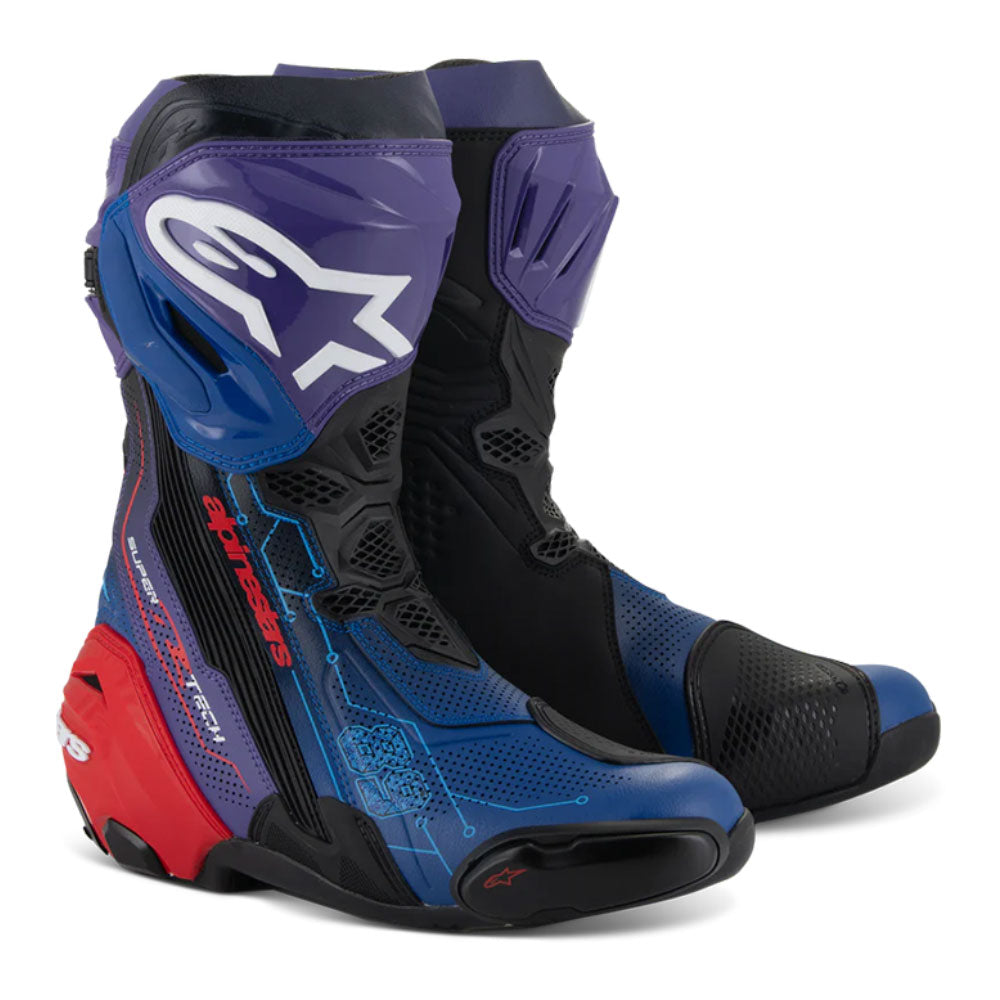 Botas Supertech R Edición Limitada Martinator R01 Ventiladas Azul Morado Rojo Negro