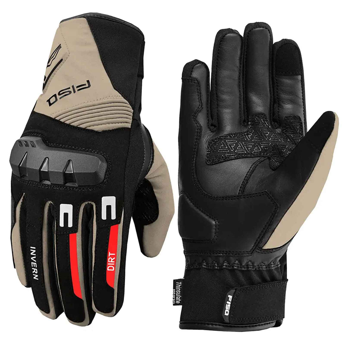 Guantes de Moto Fisa Dirt de Invierno – Camel Imagen principal del producto