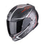 CASCO SCORPION EXO-491 RUN NEGRO / ROJO