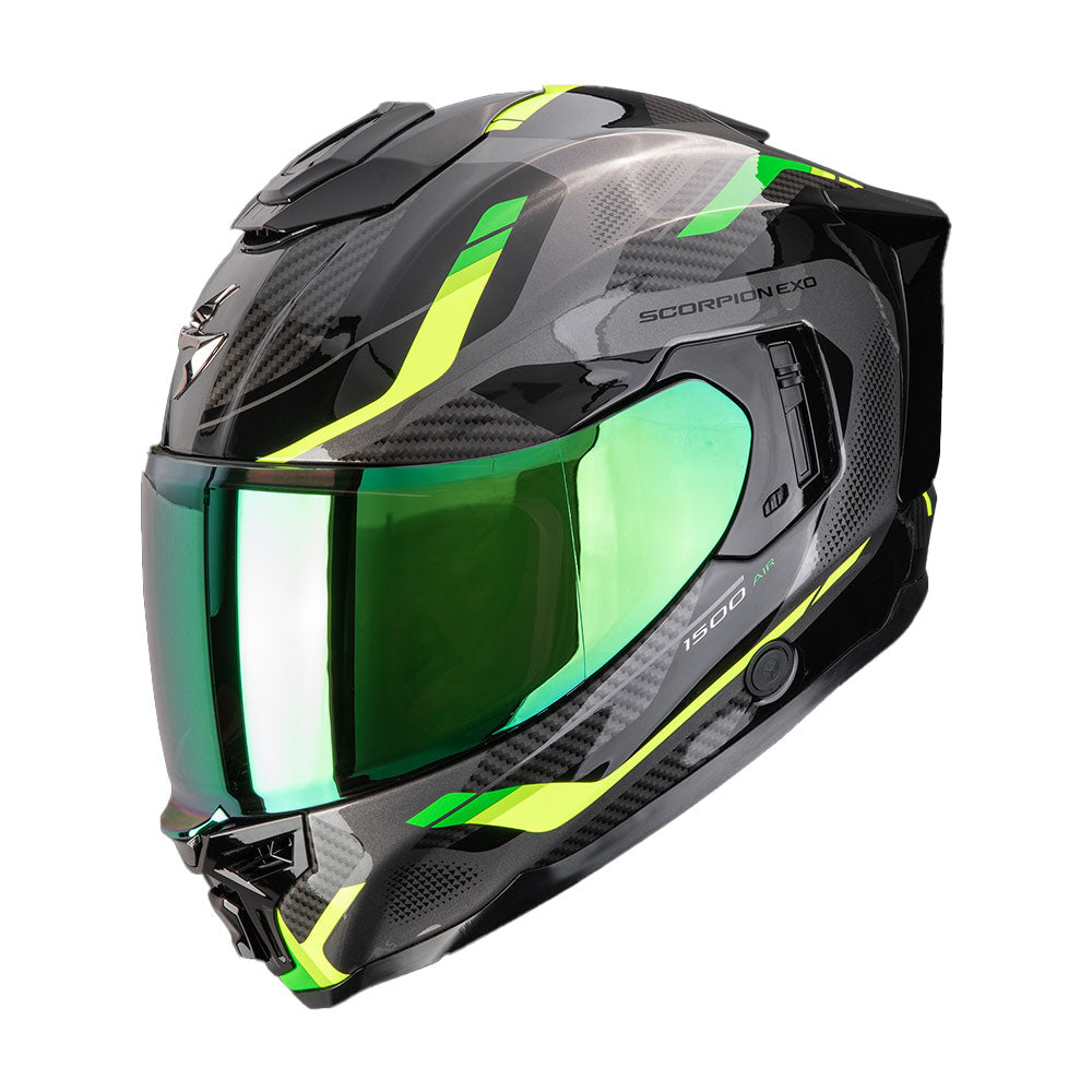 CASCO SCORPION EXO-1500 AIR SLEEK NEGRO / VERDE