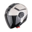 CASCO SCORPION EXO-CITY II COSMOS CREMA-NEGRO
