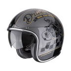 CASCO SCORPION BELFAST EVO DRIVE Fast PLATA-NEGRO-ORO