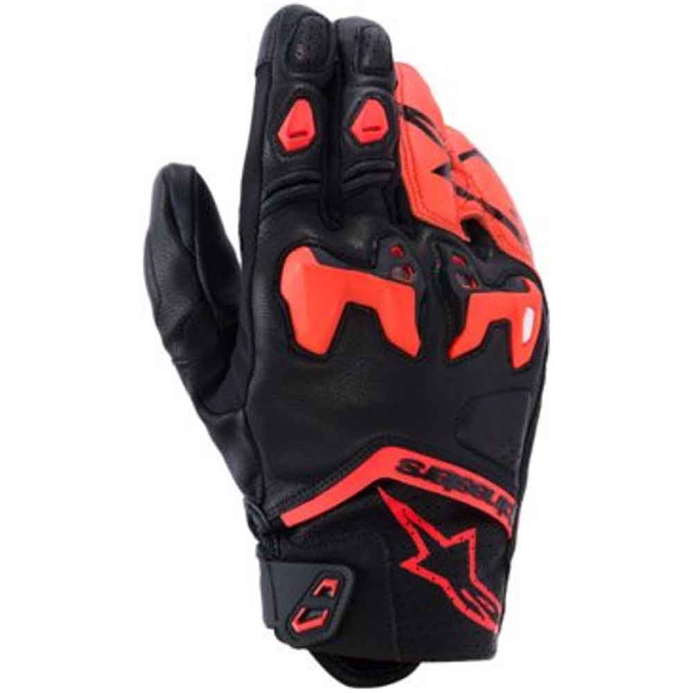 Guantes Alpinestars SP-R Tech de Cuero Negro y Rojo Imagen principal del producto