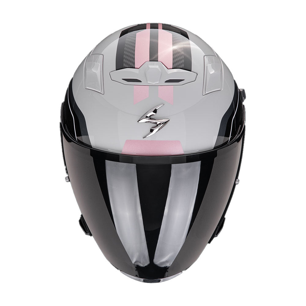 CASCO SCORPION EXO-230 HIPE GRIS-ROSA