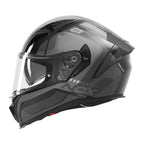 CASCO INTEGRAL NOX MENTOR N402 NEGRO PLATA