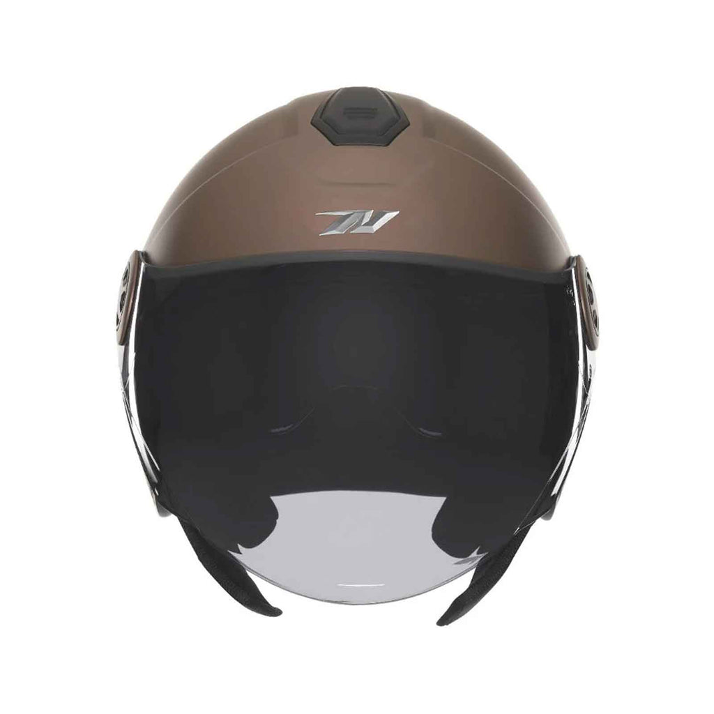 Casco jet NOX N182,  Bronce Mate