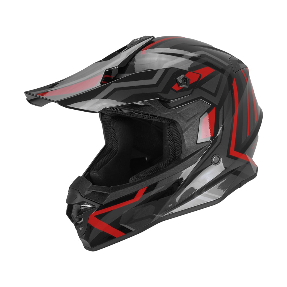 Casco CGM 367G Motocross Negro Rojo Imagen secundaria del producto