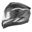 CASCO INTEGRAL REVO N304-S, NEGRO MATE Y PLATEADO