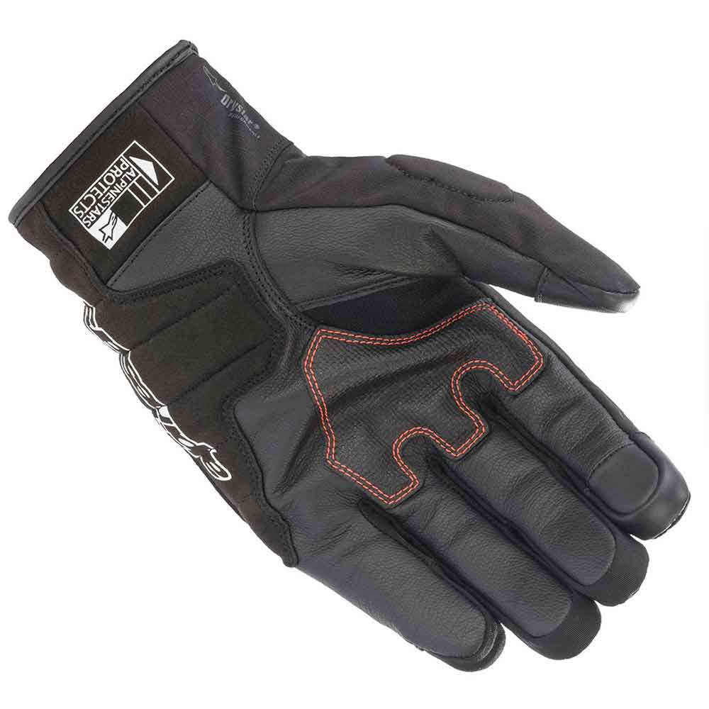 Guantes Alpinestars SMX Z Drystar Negros y Rojos Fluorescentes