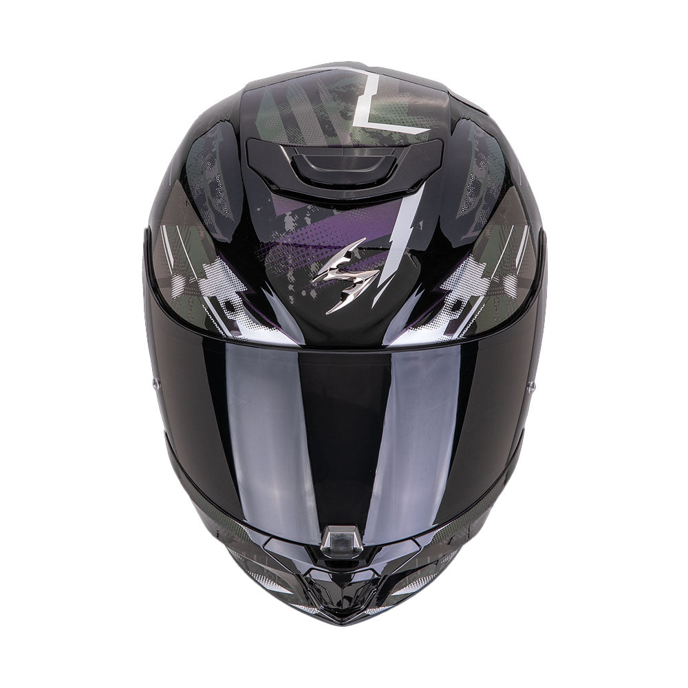 CASCO SCORPION EXO-391 CLUTTER NEGRO / CHAMELEON Imagen secundaria del producto