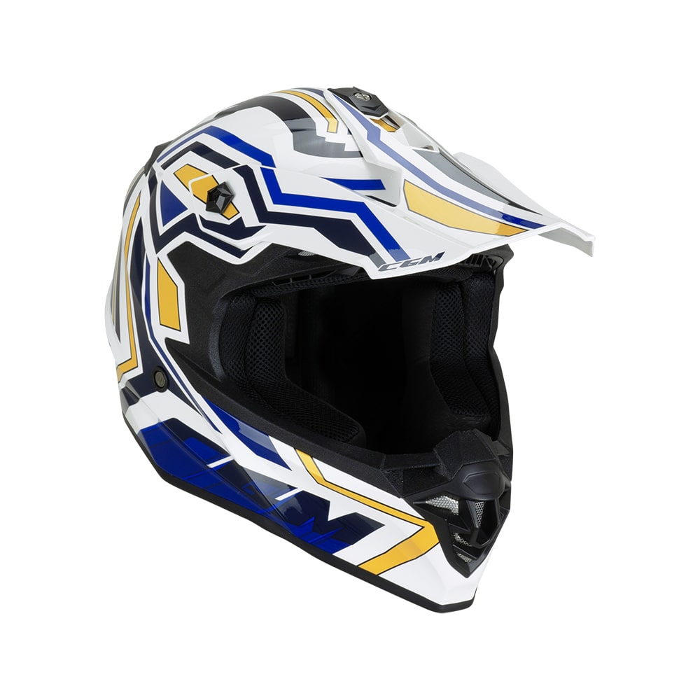 Casco CGM 367G Motocross Blanc Azul