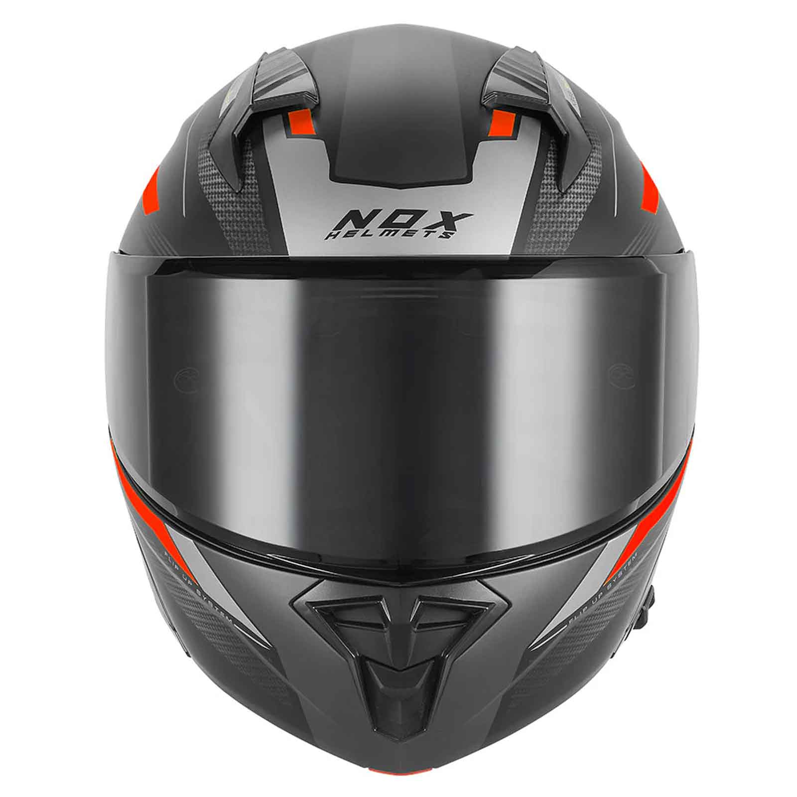 Casco Modular NOX N968 SHIFT  Rojo / Negro