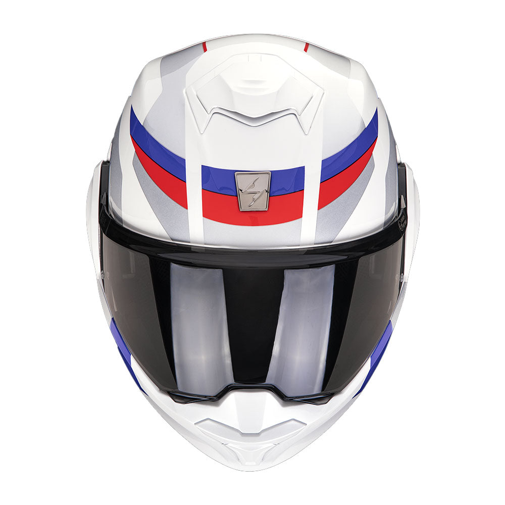 CASCO SCORPION EXO-TECH EVO PRO ACUTI BLANCO-AZUL-ROJO