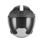 Casco Jet NOX N130 Ekto, Negro Mate/Blanco