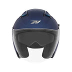 Casco Jet NOX N130, Azul Metálico Mate