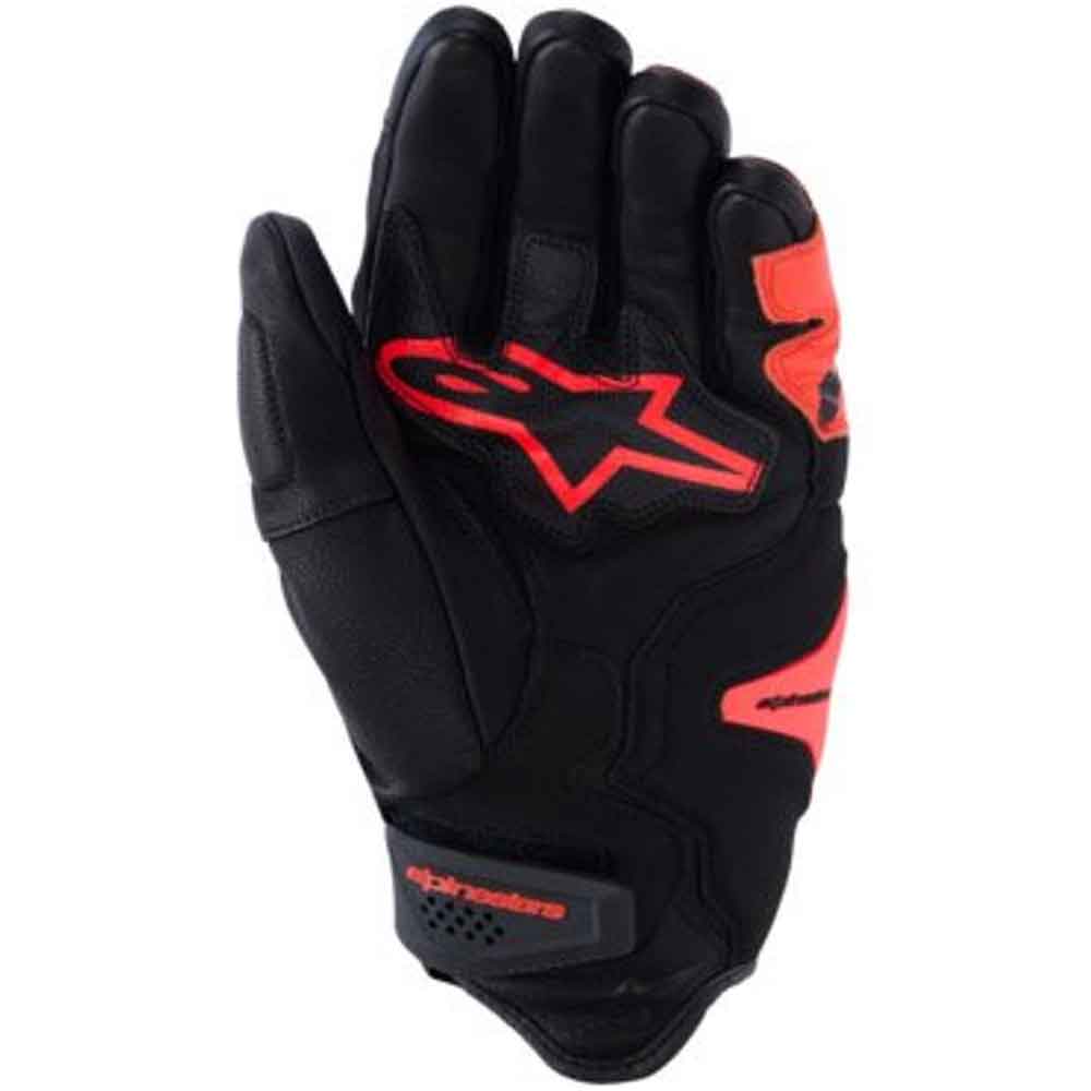 Guantes Alpinestars SP-R Tech de Cuero Negro y Rojo