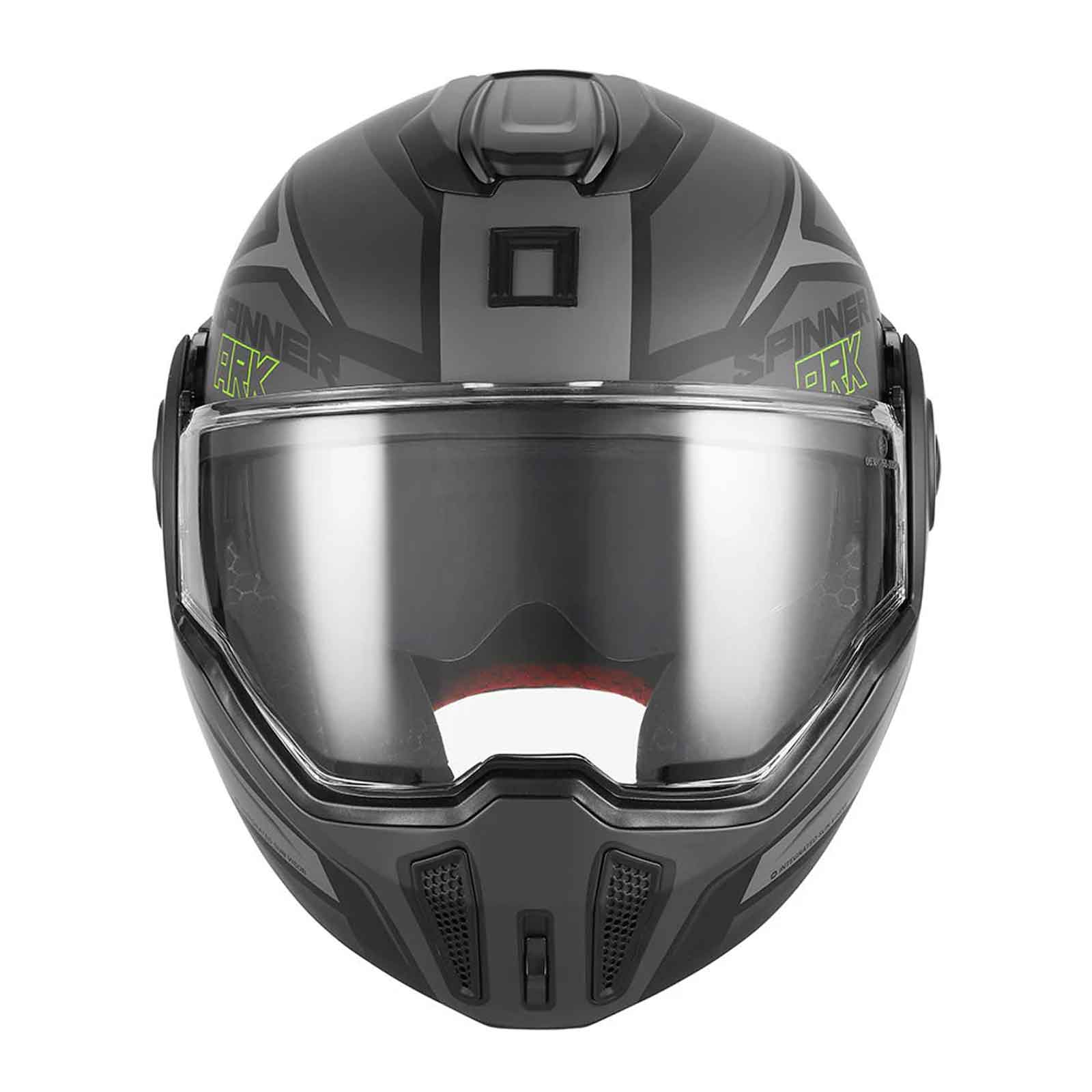 NOX Premium Casco Abatible Spinner ARK Negro Mate / Flou Imagen secundaria del producto