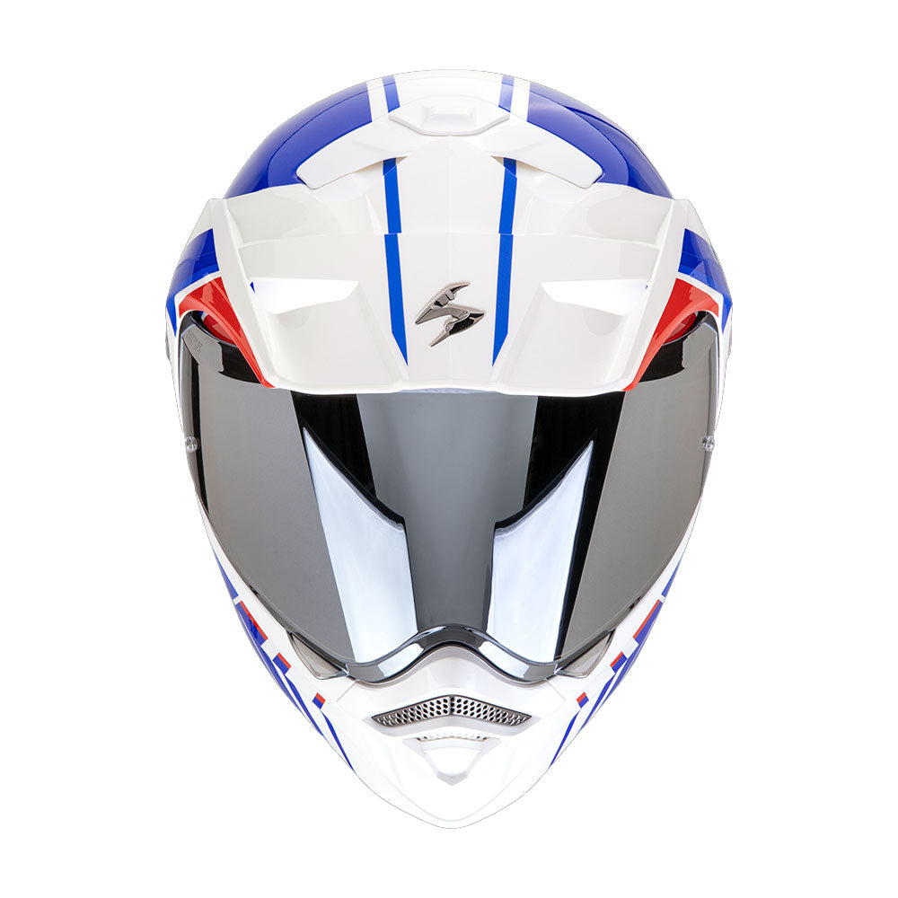 CASCO SCORPION ADX-2 LEWIS Blanco-Azul-Rojo