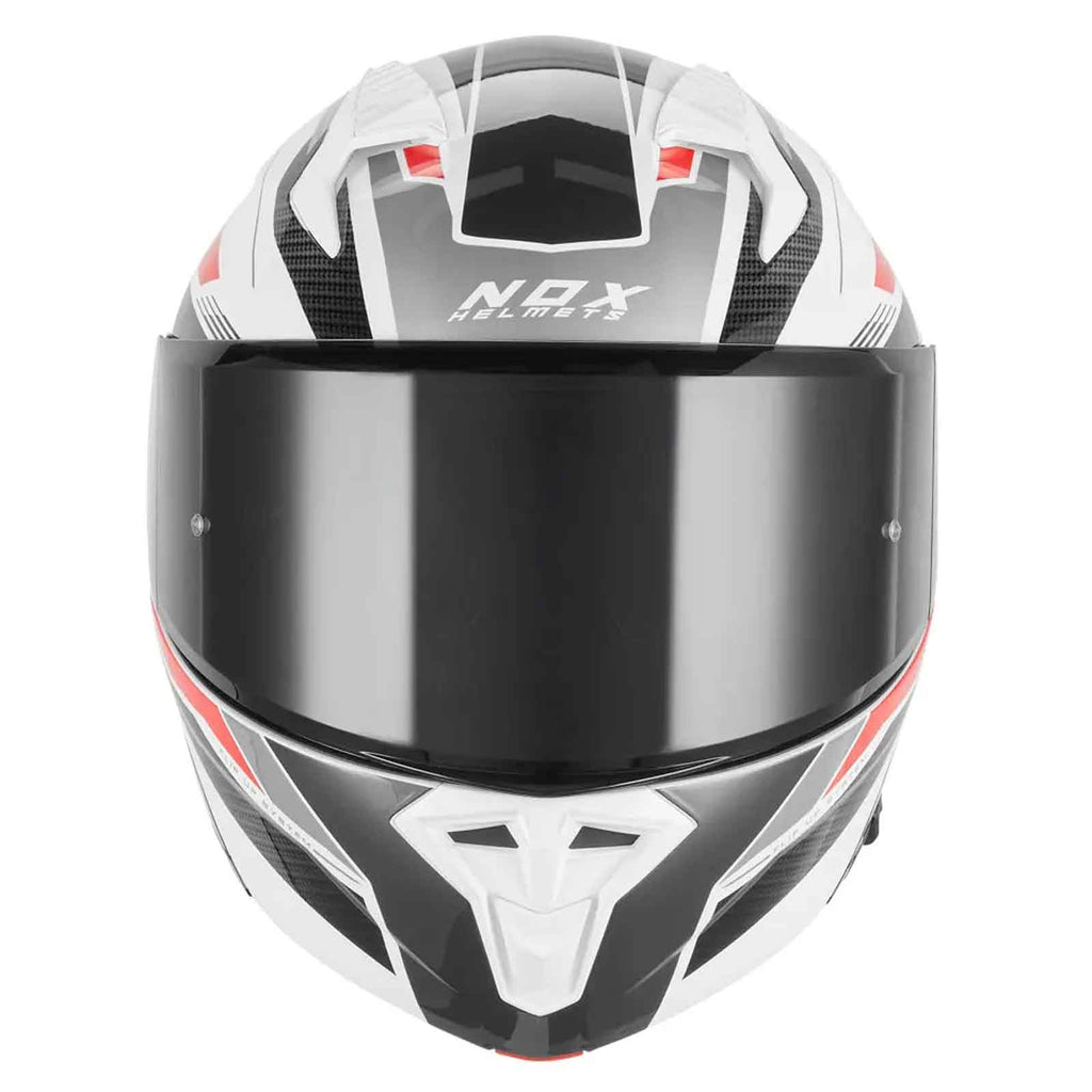 Casco Modular NOX N968 SHIFT Blanco / Rojo
