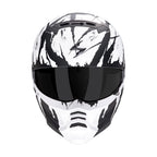 CASCO SCORPION EXO-COMBAT II MARAUDER NEGRO MATE-BLANCO