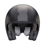 CASCO SCORPION BELFAST EVO SPADE NEGRO MATE-PLATA
