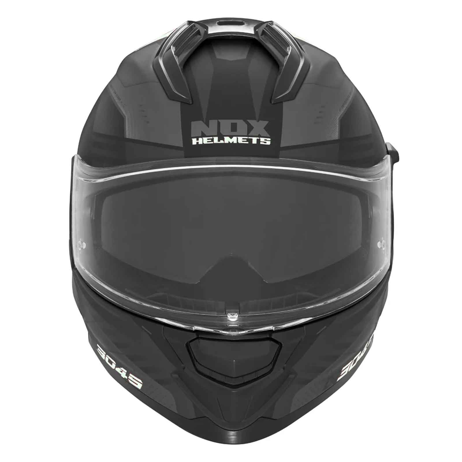 CASCO INTEGRAL REVO N304-S, NEGRO MATE Y AMARILLO