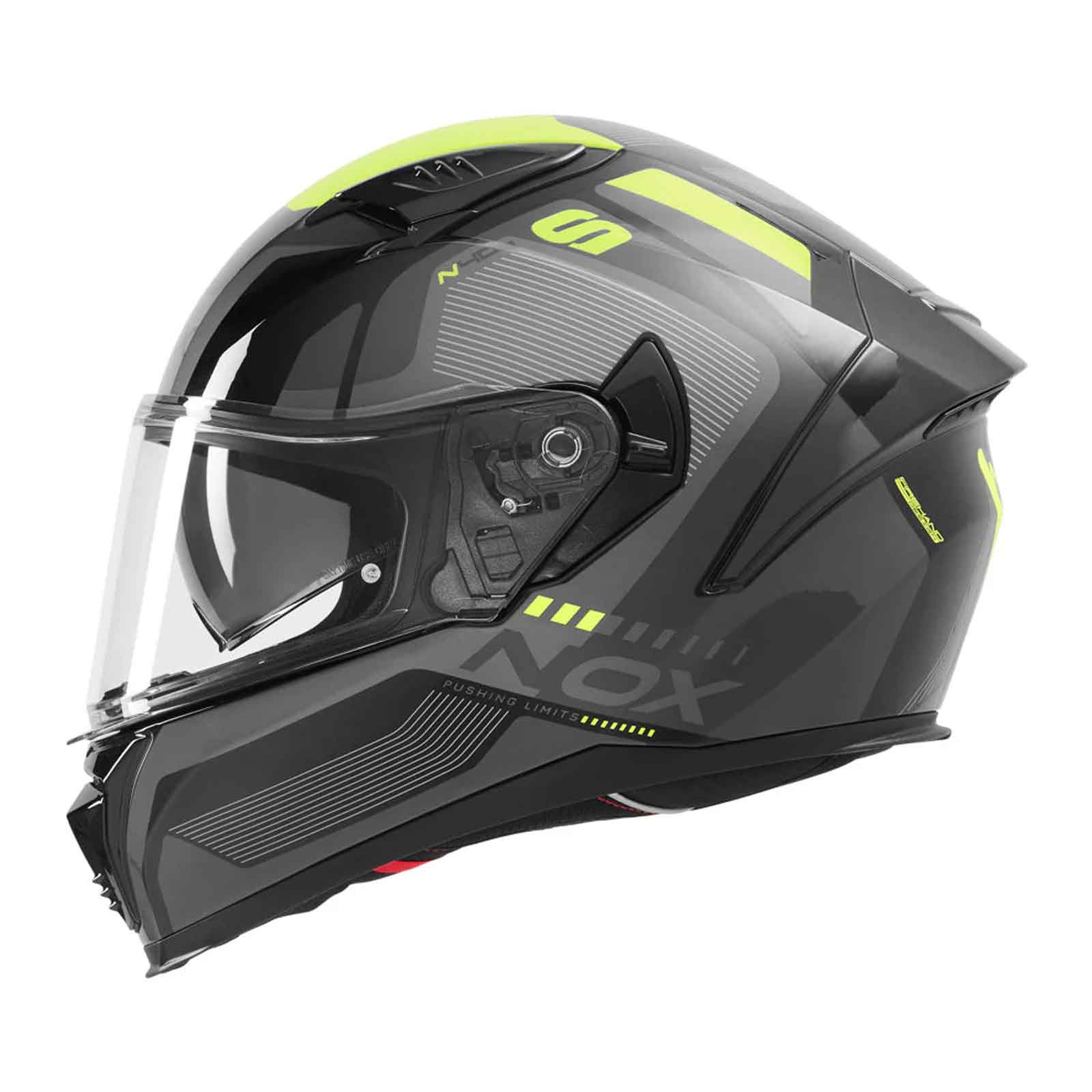CASCO INTEGRAL NOX MENTOR N402 NEGRO AMARILLO
