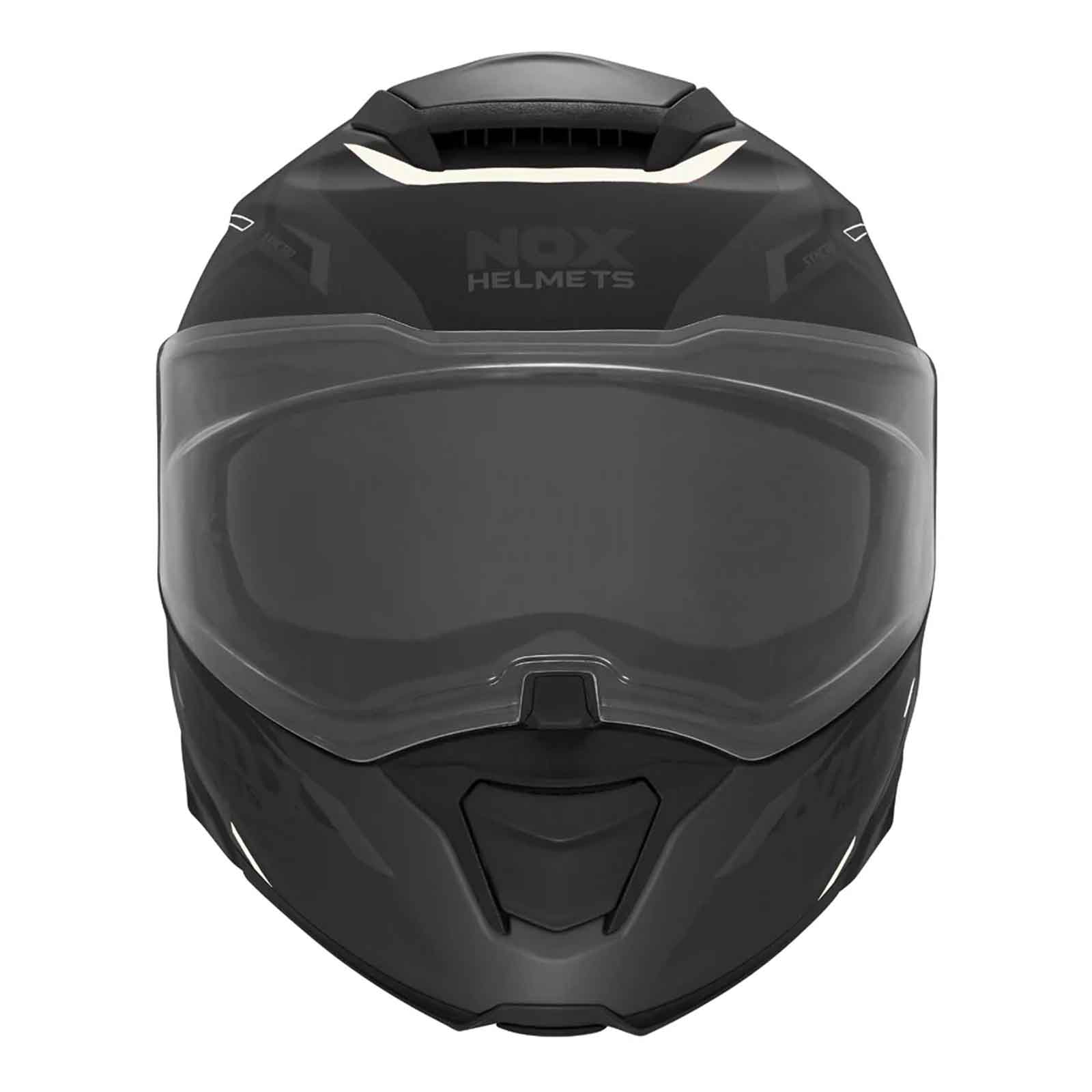 Casco Modular NOX N967 Conquer  Neg / Blanc