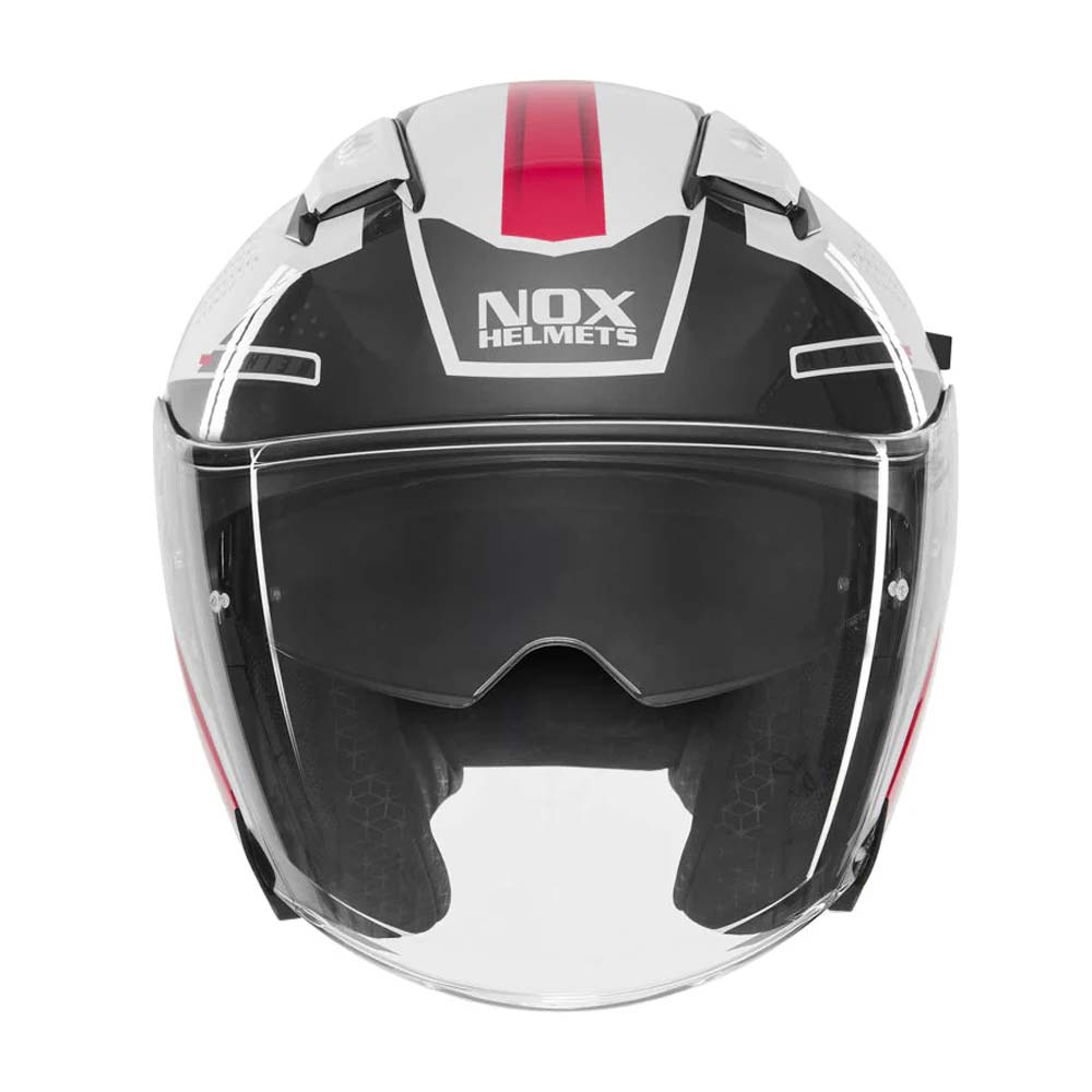Casco Jet NOX N130 Ekto Blanco/Rosa
