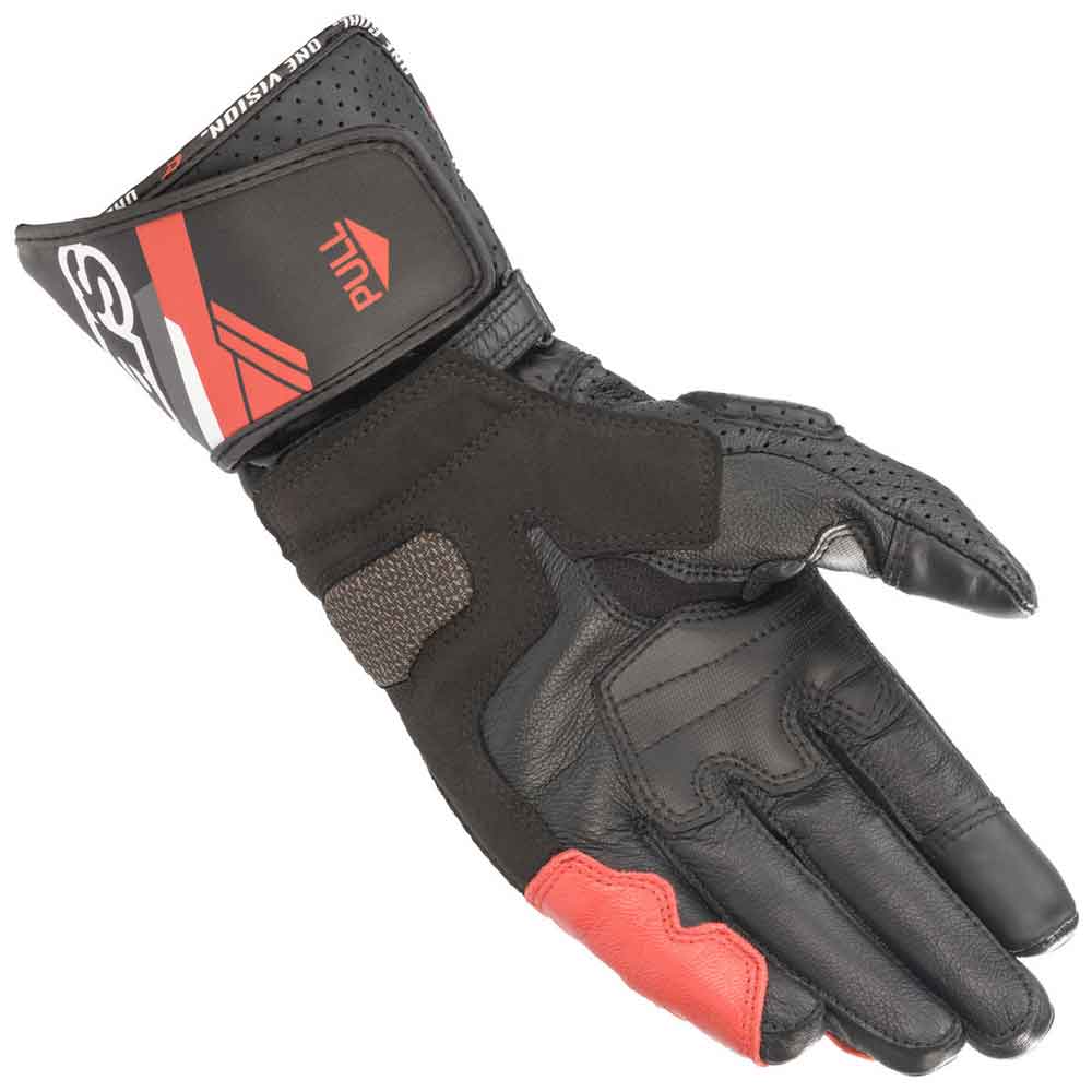Guantes Alpinestars SP-8 V3 Negros / Blancos / Rojos Intensos Imagen secundaria del producto