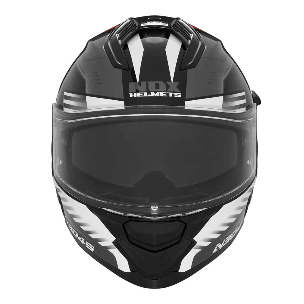 REVO N304-S Casco Integral: Negro Mate y Amarillo