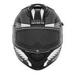 REVO N304-S Casco Integral: Negro Mate y Amarillo