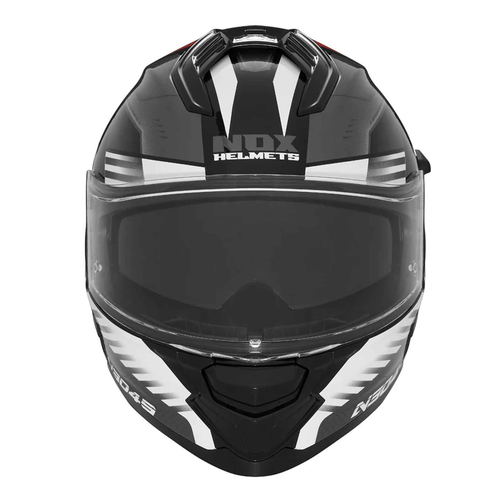 REVO N304-S Casco Integral: Negro Mate y Amarillo