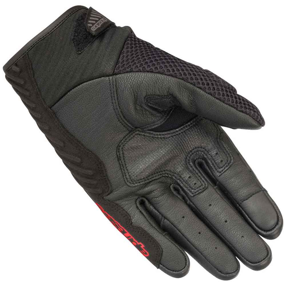 Guantes Alpinestars SMX-1 Air V2 Negros y Rojos Fluorescentes